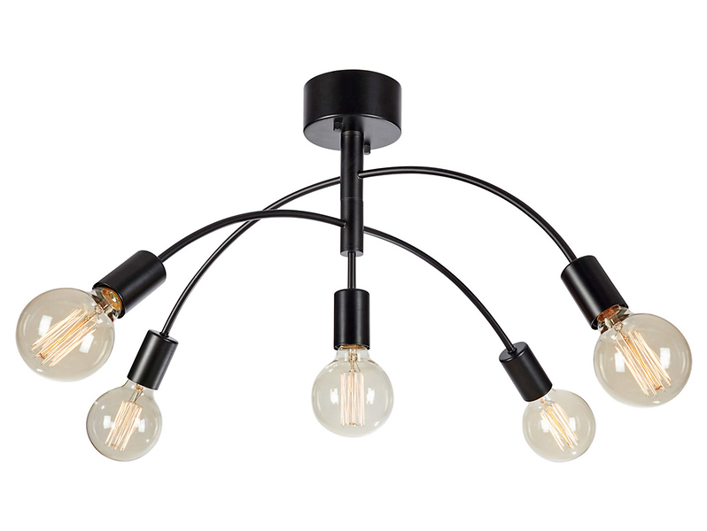 Lampa wisząca Cygnus 5-punktowa metalowa czarna 45032