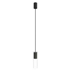 Lampa wisząca Cylinder stalowa czarna 53629
