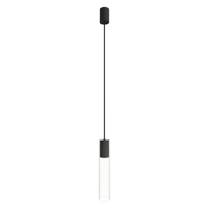 Lampa wisząca Cylinder stalowa czarna 52932