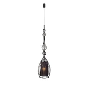 Lampa wisząca czarna ABI 1xE27x40W wym: 180x22x22 cm Nowodvorski Lighting 860079