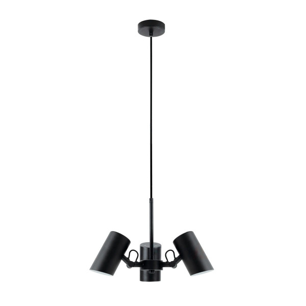 Lampa wisząca czarna AGZAR 3xE14x5W wym: 178x40x40 cm Kanlux 852590