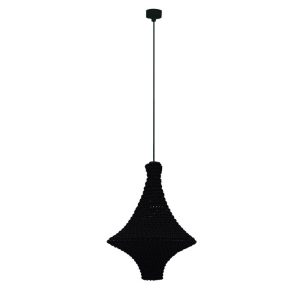 Lampa wisząca czarna ALDA 1xE27x20W wym: 190x30x30 cm Shilo 846329