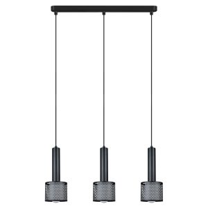 Lampa wisząca czarna AMO 3xE27x15W wym: 150x50x12 cm Light Prestige 836436 Lampa wisząca czarna AMO 3xE27x15W wym: 150x50x12 cm Light Prestige 836436