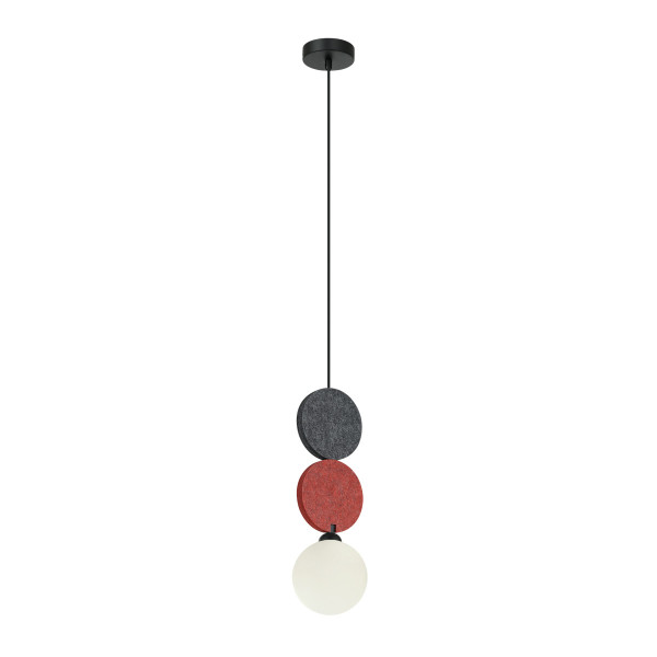 Lampa wisząca czarna ANDREA 1xG9x25W wym: 118x12x12 cm Italux 835738