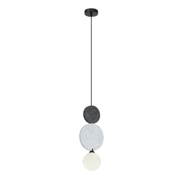 Lampa wisząca czarna ANDREA 1xG9x25W wym: 118x18x12 cm Italux 835740