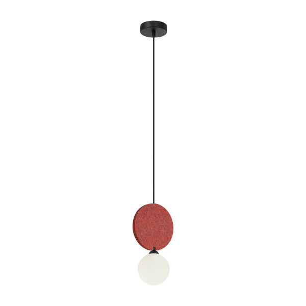 Lampa wisząca czarna ANDREA 1xG9x25W wym: 118x18x12 cm Italux 835707