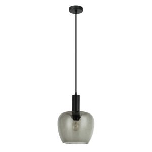 Lampa wisząca czarna APRICA 1xE27x40W wym: 109x25x25 cm Italux 836335