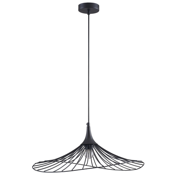 Lampa wisząca czarna ARIELLE 1xE27x20W wym: 136x50x50 cm Polux 846179