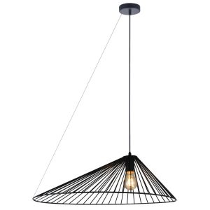 Lampa wisząca czarna AURORA 1xE27x20W wym: 136,5x60x60 cm Polux 846435 Lampa wisząca czarna AURORA 1xE27x20W wym: 136,5x60x60 cm Polux 846435