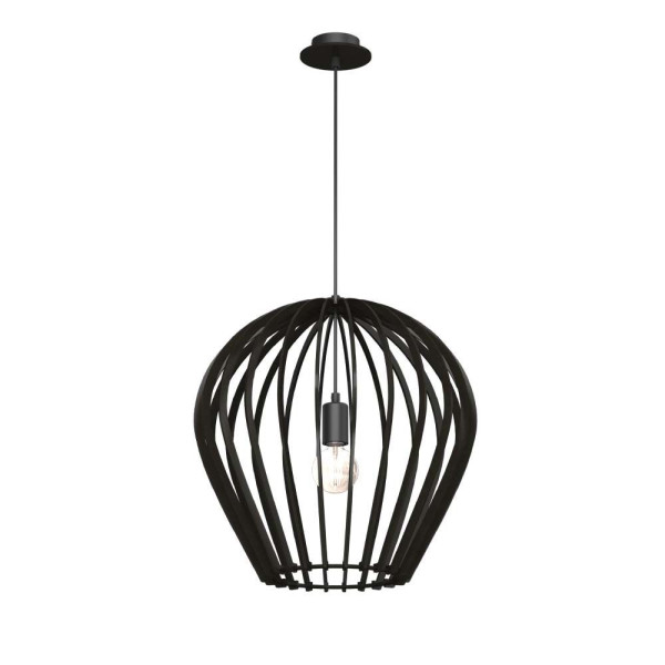 Lampa wisząca czarna BALA 1xE27x20W wym: 91x46x46 cm Amplex 846504