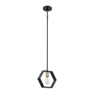 Lampa wisząca czarna Bismarck 1xE27x60W wym: 126,4×25,4×6 cm Quoizel 849394 Lampa wisząca czarna Bismarck 1xE27x60W wym: 126,4×25,4×6 cm Quoizel 849394