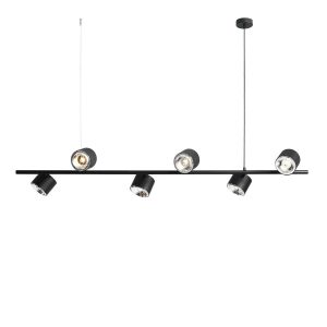 Lampa wisząca czarna Bot 6xES111x35W wym: 100x161x34 cm Aldex 852809 Lampa wisząca czarna Bot 6xES111x35W wym: 100x161x34 cm Aldex 852809