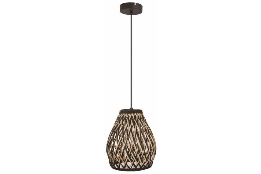 Lampa wisząca czarna Carmina 1xE27x40W wym: 120x20x20 cm Reality 846360