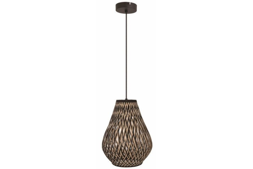 Lampa wisząca czarna Carmina 1xE27x40W wym: 120x30x30 cm Reality 845753