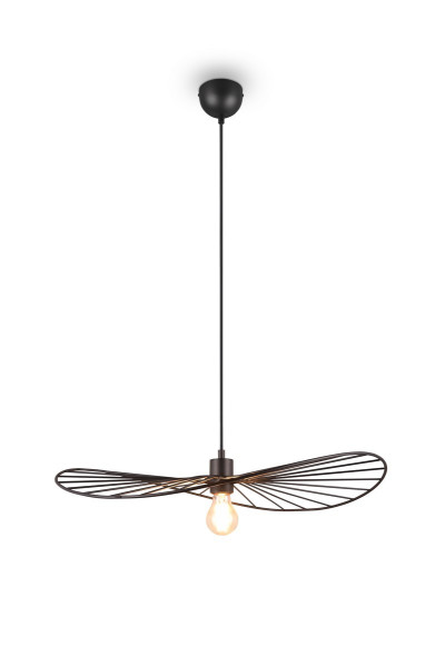 Lampa wisząca czarna CHAPEAU 1xE27x40W wym: 150x60x60 cm RL 854530