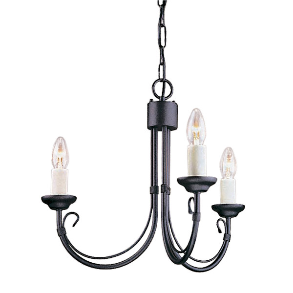 Lampa wisząca czarna Chartwell 3xE14x60W wym: 110,5x43x43 cm Elstead 850141