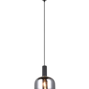 Lampa wisząca czarna-chromowana DIVA 1xE27x10W wym: 150x20x20 cm Trio 838084