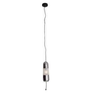 Lampa wisząca czarna-chromowana MAURI 1xE14x12W wym: 180x12x12 cm Maxlight 847913 Lampa wisząca czarna-chromowana MAURI 1xE14x12W wym: 180x12x12 cm Maxlight 847913
