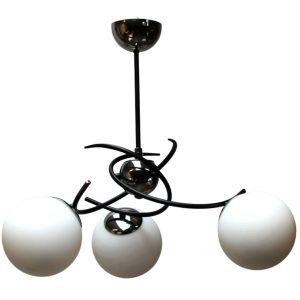 Lampa wisząca czarna-chromowana VIRAL 3xE14x10W wym: 56x55x55 cm Alfa 845796 Lampa wisząca czarna-chromowana VIRAL 3xE14x10W wym: 56x55x55 cm Alfa 845796