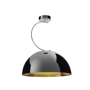Lampa wisząca czarna chromowana-złota TWENTY 1xE27x40W Maxlight 846326 Lampa wisząca czarna chromowana-złota TWENTY 1xE27x40W Maxlight 846326
