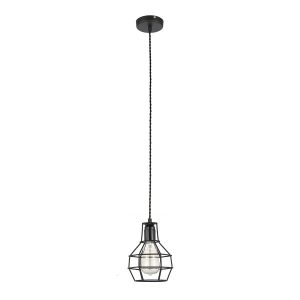 Lampa wisząca czarna Constantin 1xE27x60W wym: 100×13,5×13,5 cm Italux 860125