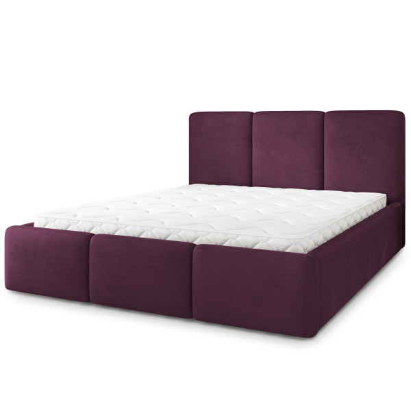 Łóżko Tapicerowane MORENA MGV z topperem 200x200 cm 1083098