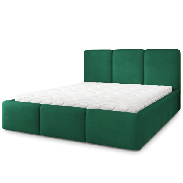 Łóżko Tapicerowane MORENA MGV z topperem 200x200 cm 1083123