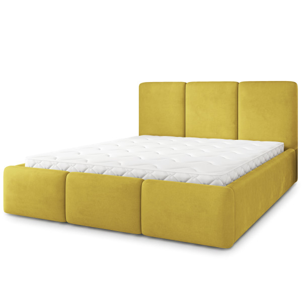 Łóżko Tapicerowane MORENA MGV z topperem 200x200 cm 1083085