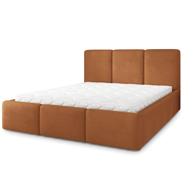Łóżko Tapicerowane MORENA MGV z topperem 200x200 cm 1083090
