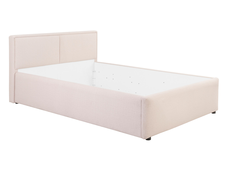 Łóżko tapicerowane Nedin 120x200 beżowe 376769