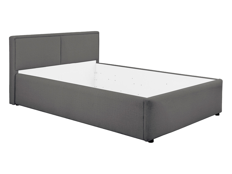 Łóżko tapicerowane Nedin 120x200 szare 376770