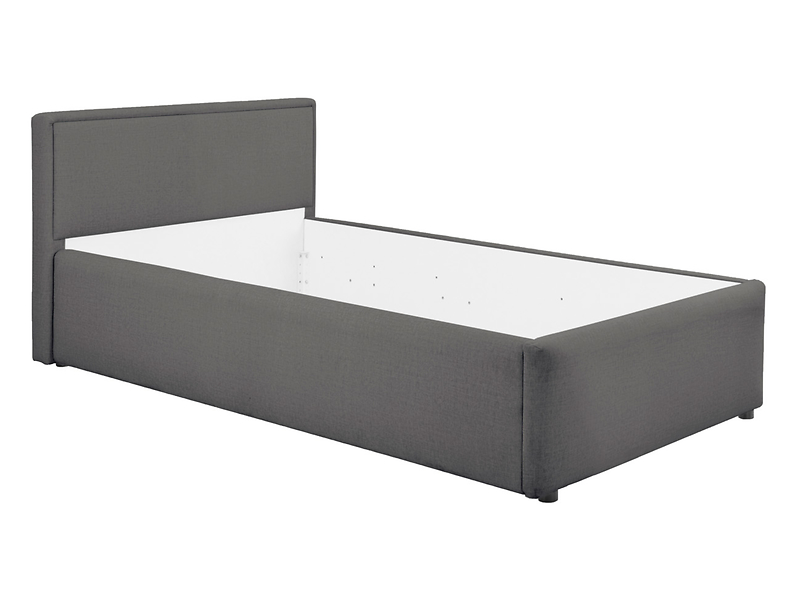 Łóżko tapicerowane Nedin 90x200 szare 376775