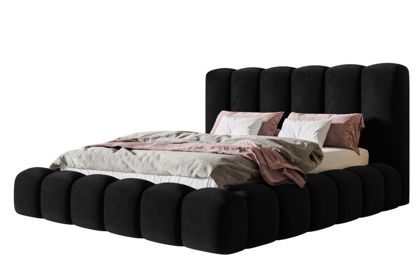 Łóżko tapicerowane NORA MAXI 120x200 ze stelażem drewnianym 1056629