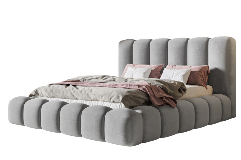 Łóżko tapicerowane NORA MAXI 120x200 ze stelażem metalowym 1056804