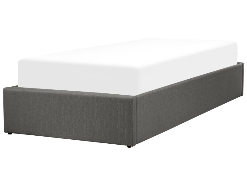 Łóżko tapicerowane pojemnik 90x200 szare 65276