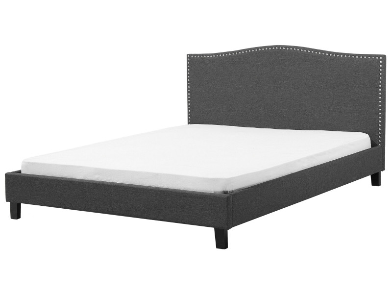 Łóżko tapicerowane rama 180x200 szare 65124
