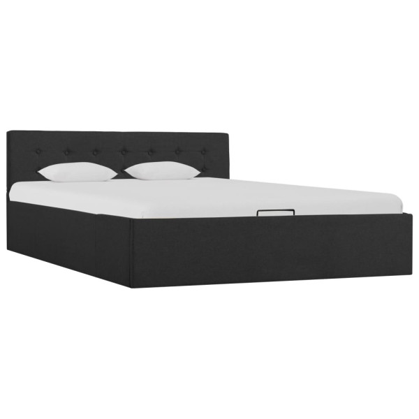 Łóżko tapicerowane rama łóżka sofa szara do sypialni pokoju 140x200 cm 707408