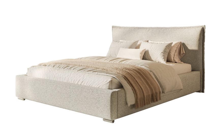 Łóżko tapicerowane RIMINI 140x200 ze stelażem metalowym 1063592