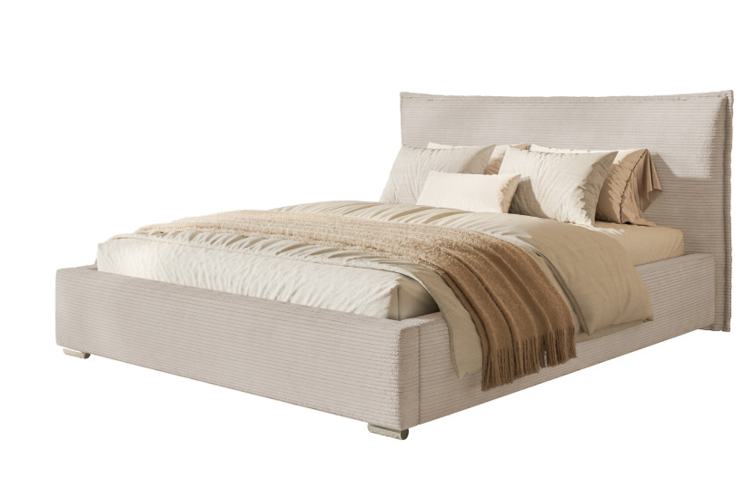 Łóżko tapicerowane RIMINI 160x200 ze stelażem drewnianym 1063583