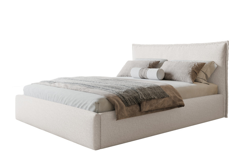Łóżko tapicerowane Rimini Slim 120x200 ze stelażem drewnianym 1025994