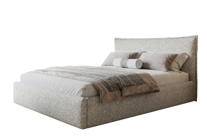 Łóżko tapicerowane Rimini Slim 120x200 ze stelażem metalowym 1026572