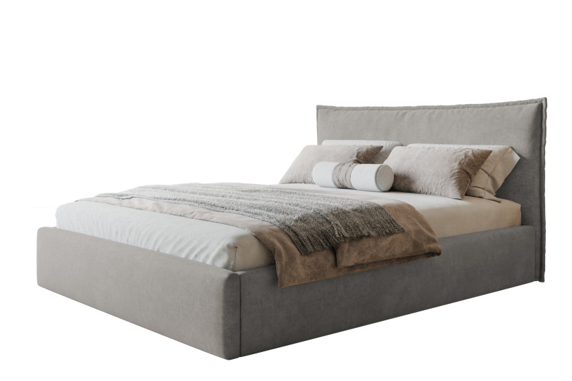Łóżko tapicerowane Rimini Slim 160x200 ze stelażem drewnianym 1026223