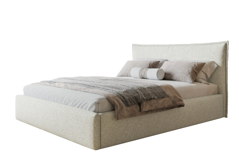 Łóżko tapicerowane Rimini Slim 160x200 ze stelażem drewnianym 1026571