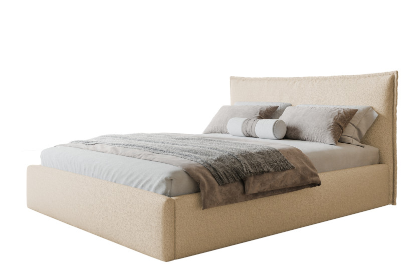 Łóżko tapicerowane Rimini Slim 160x200 ze stelażem drewnianym 1026764