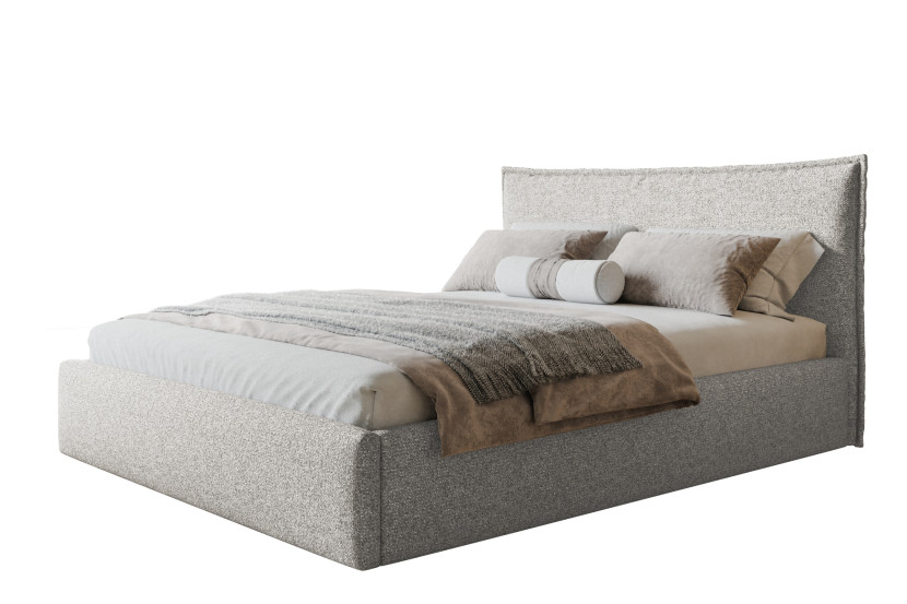 Łóżko tapicerowane Rimini Slim 90x200 ze stelażem drewnianym 1034579