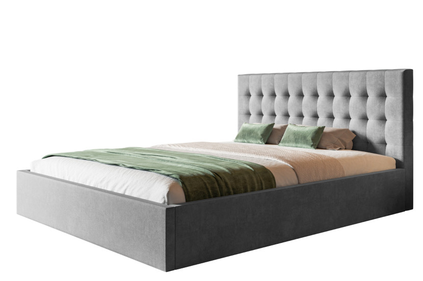 Łóżko tapicerowane Rio Slim 180x200 ze stelażem metalowym 1026751