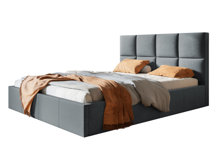 Łóżko tapicerowane ROMA Slim 200x200 ze stelażem metalowym 967239