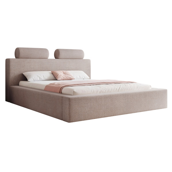 Łóżko tapicerowane RULLO 180 x 200 cm taupe 831545